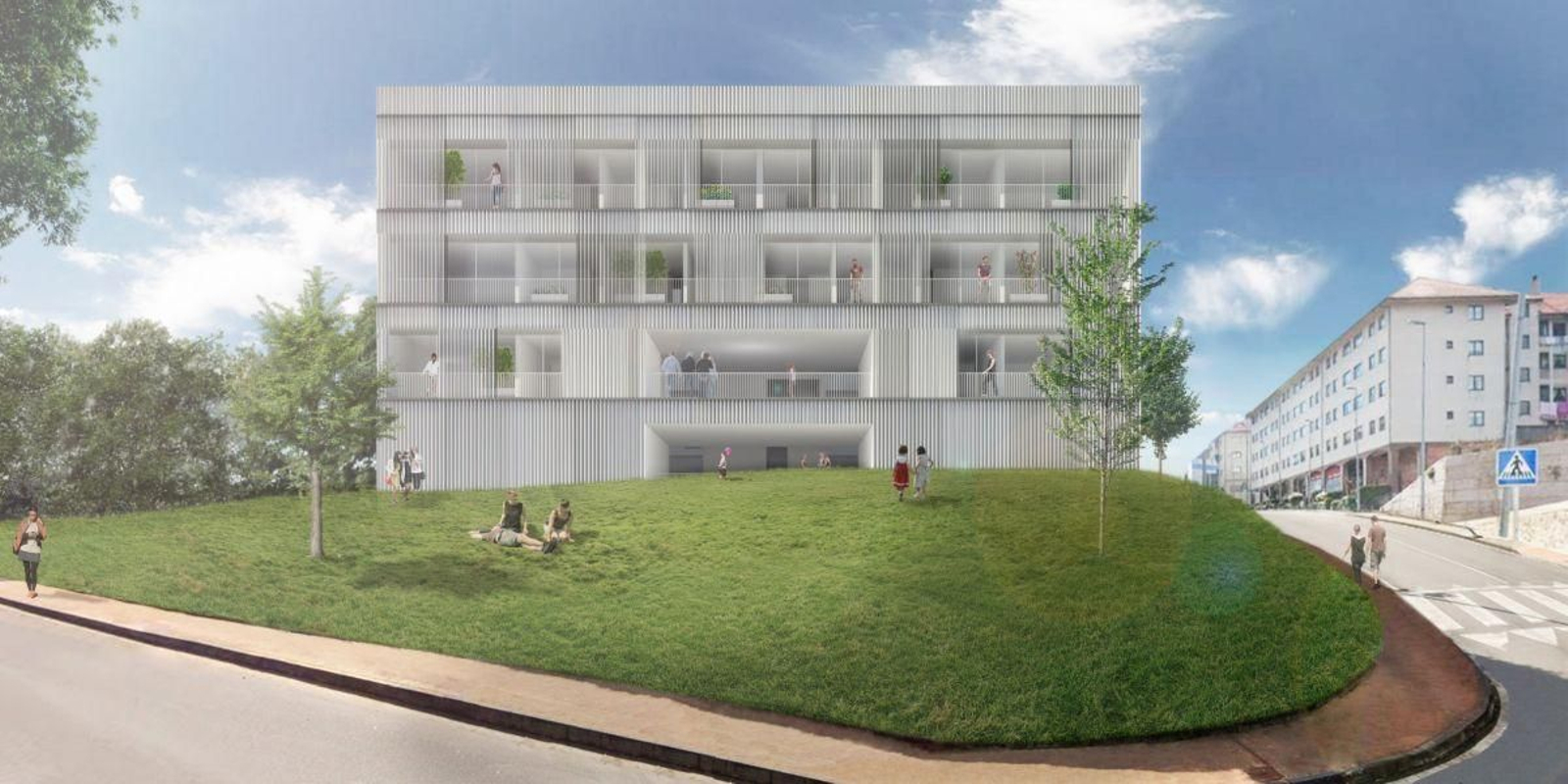 Nuevo edificio para vivienda protegida, en la Urbanización de San Eleuterio.