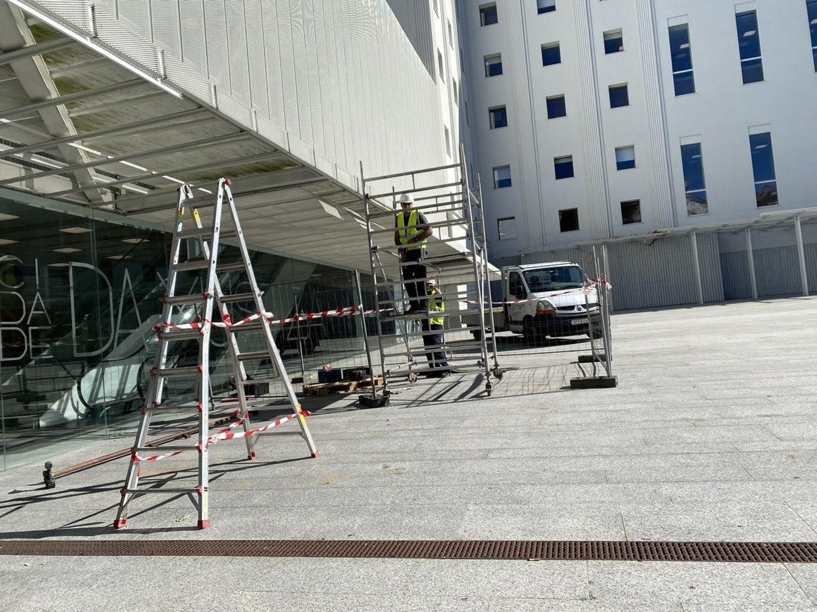 Obras en la Cidade da Xustiza.