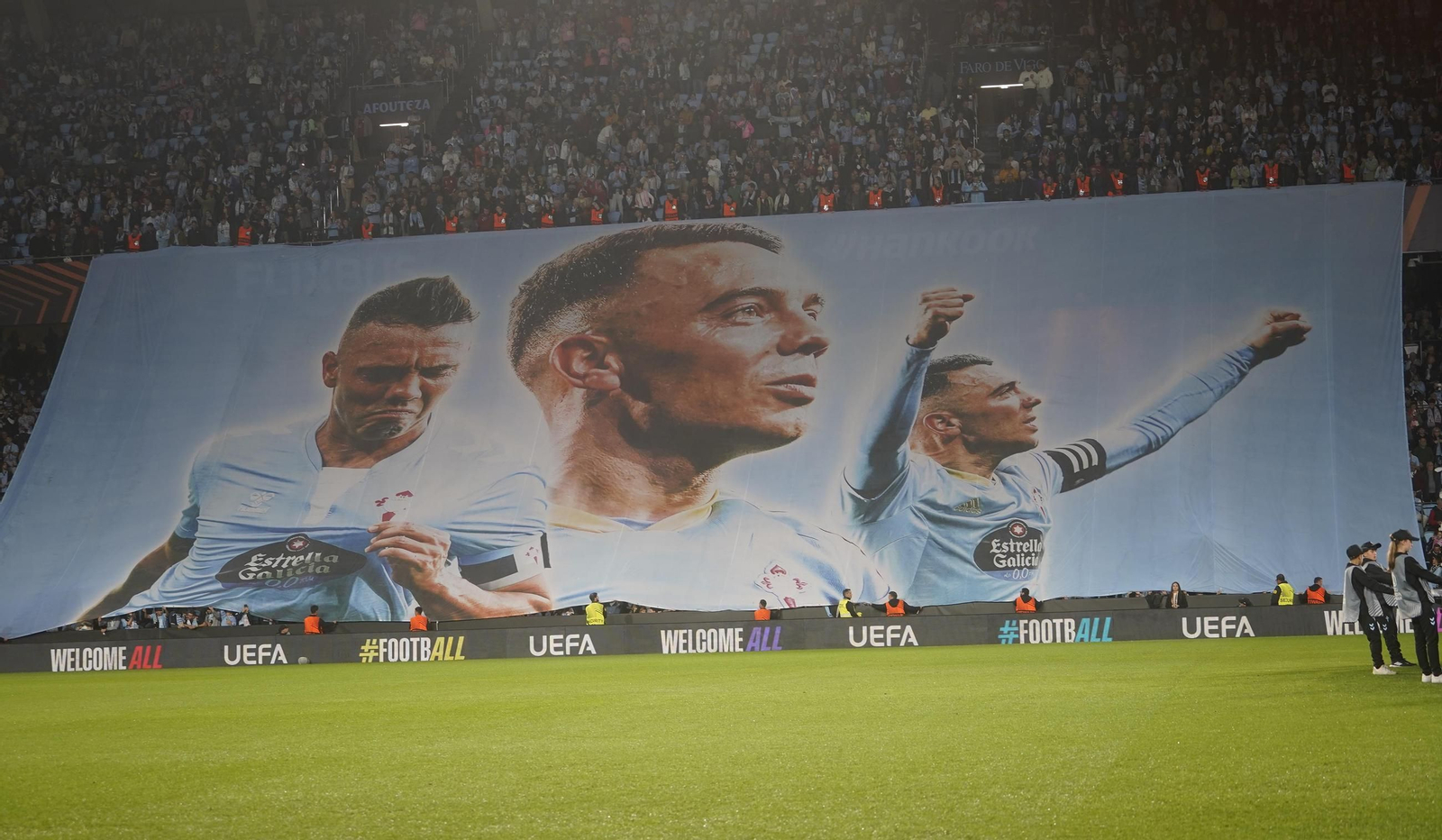 El Celta gana al Niza y homenajea a Aspas.