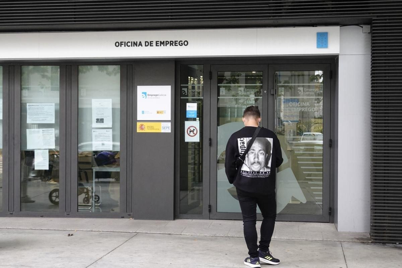 Una oficina de emprego de la Xunta, en Vigo.