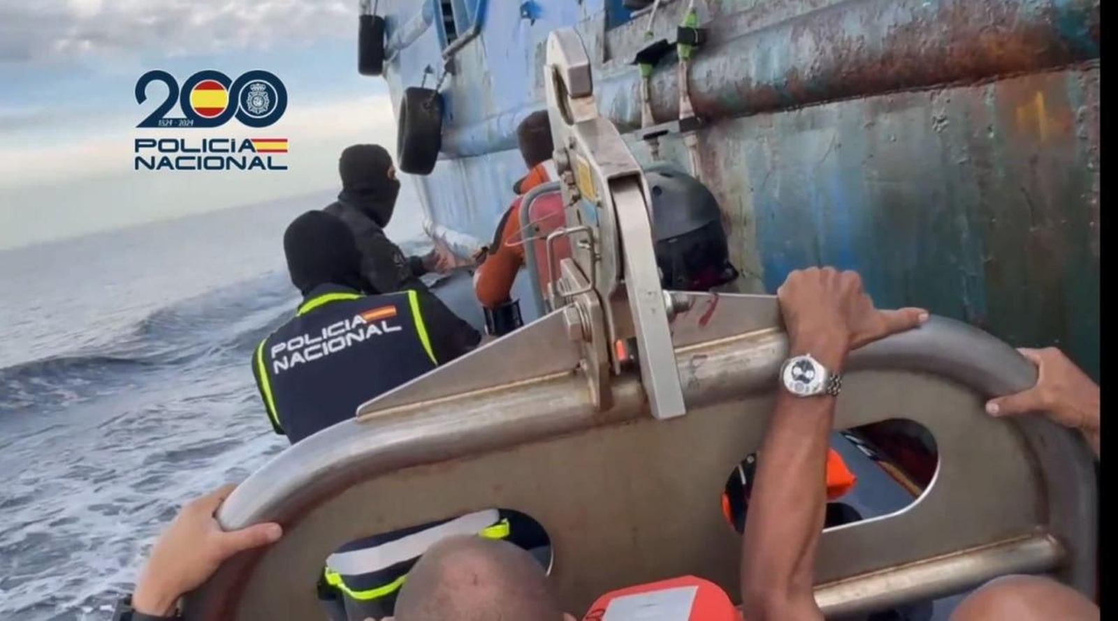 Interceptado en Canarias un buque con 6.500 kg de cocaína que iba a Vigo