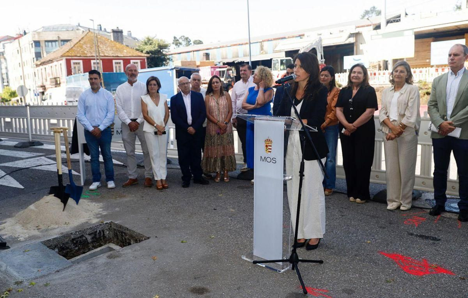 Intervención de la conselleira Martínez Allegue, ayer en Mos.